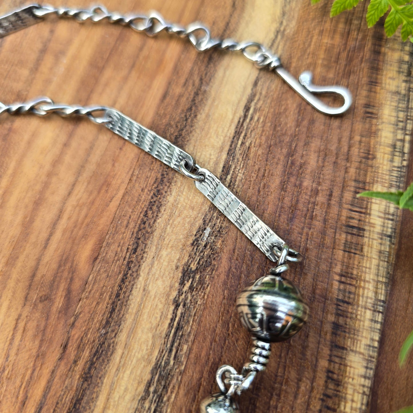 Kintsugi Labradorite and Feather Necklace