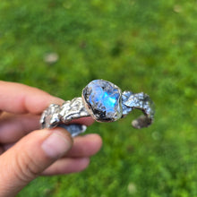 Load image into Gallery viewer, Molten Rainbow Moonstone Cuff
