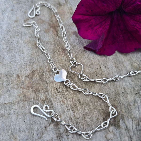 Mother - Daughter Heart Bracelet Set