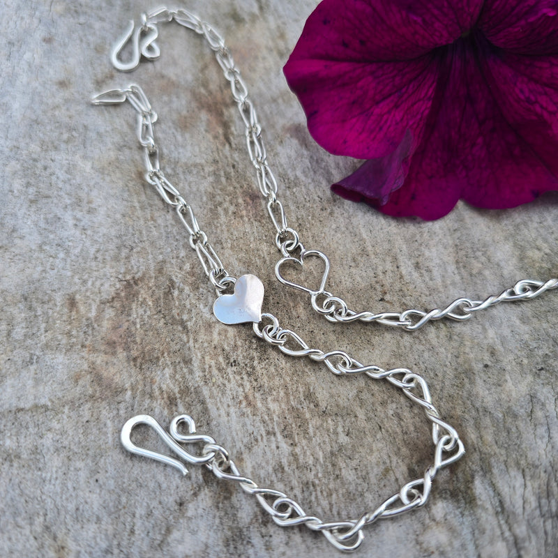 Mother - Daughter Heart Bracelet Set