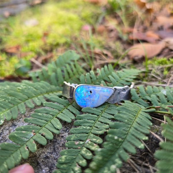 Molten Rainbow Moonstone Cuff