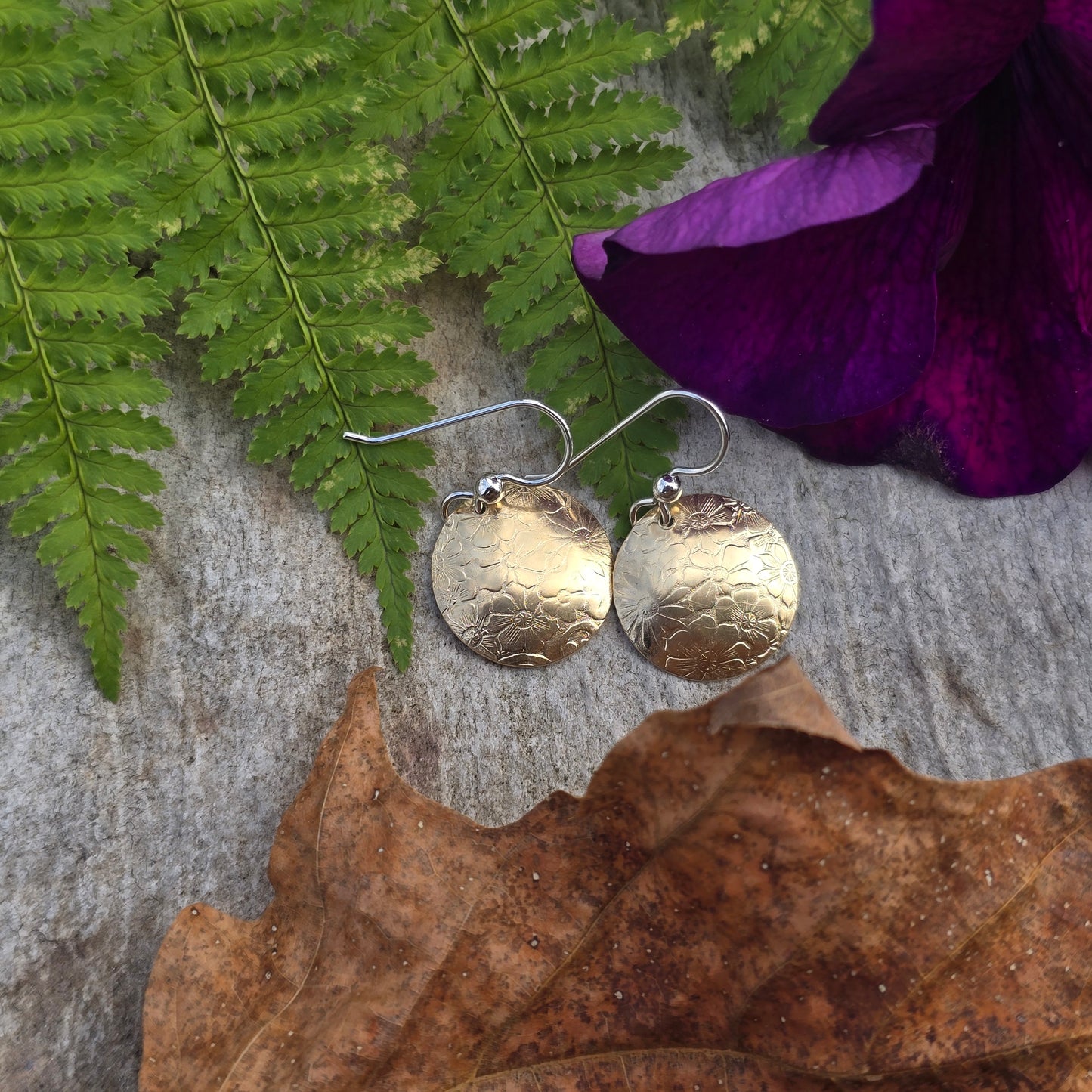 Hummingbird Flower Earrings