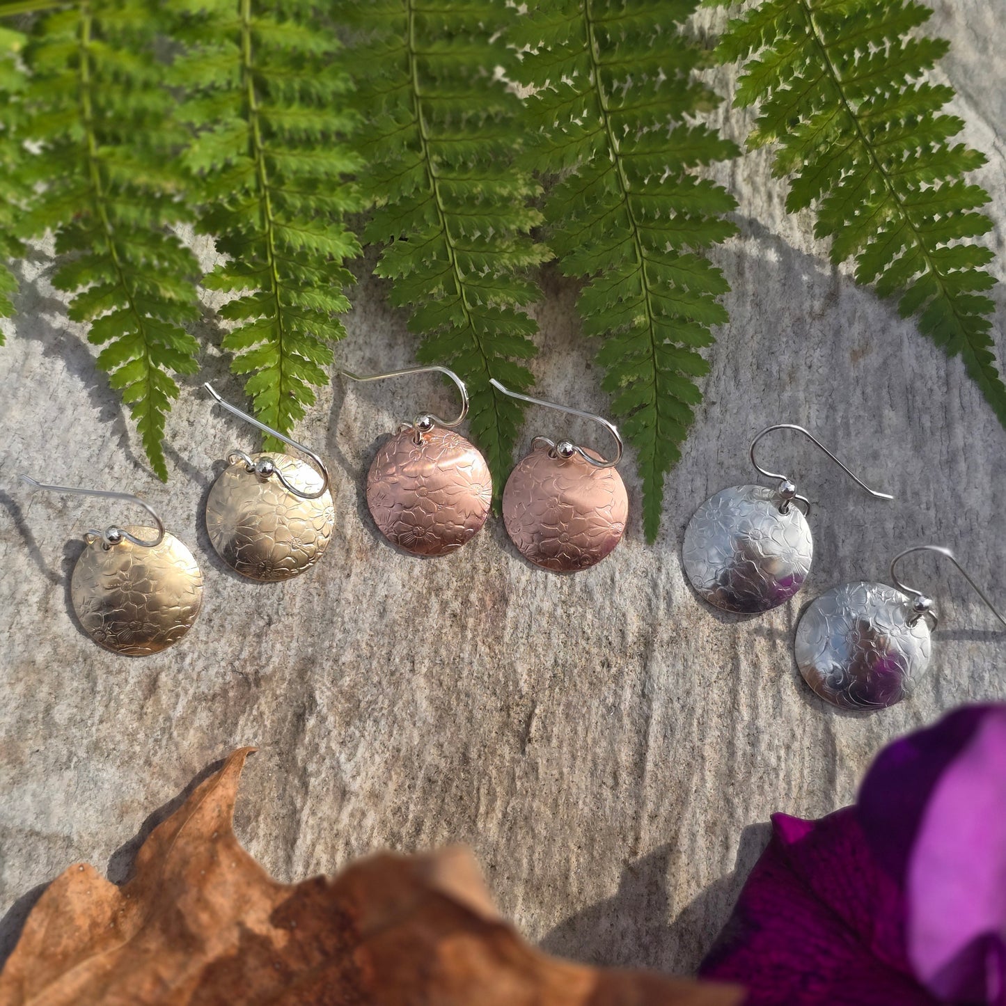 Hummingbird Flower Earrings