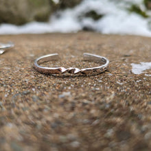 Load image into Gallery viewer, custom sterling silver baby bracelet with twist and baby name
