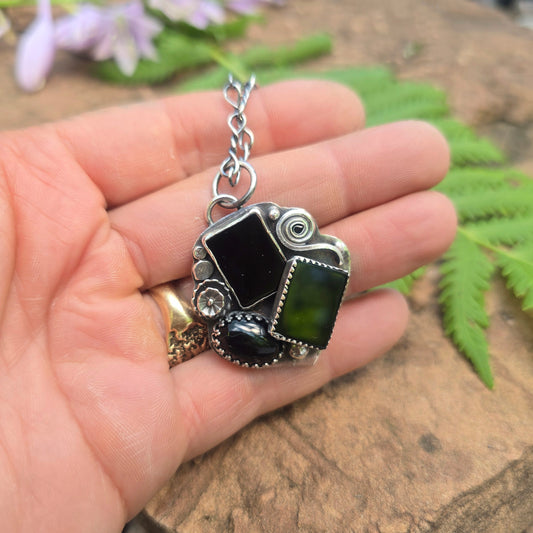 Boulder Ridge Black Onyx Sterling Silver Pendant