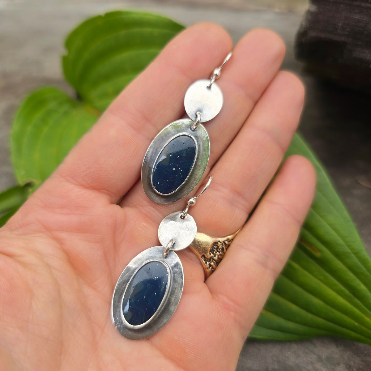 Leland Blue Sterling Silver Disc Earrings