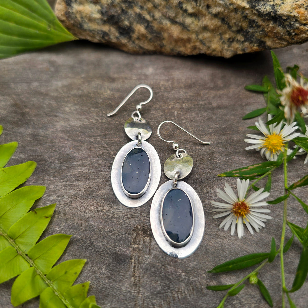 Leland Blue Sterling Silver Disc Earrings