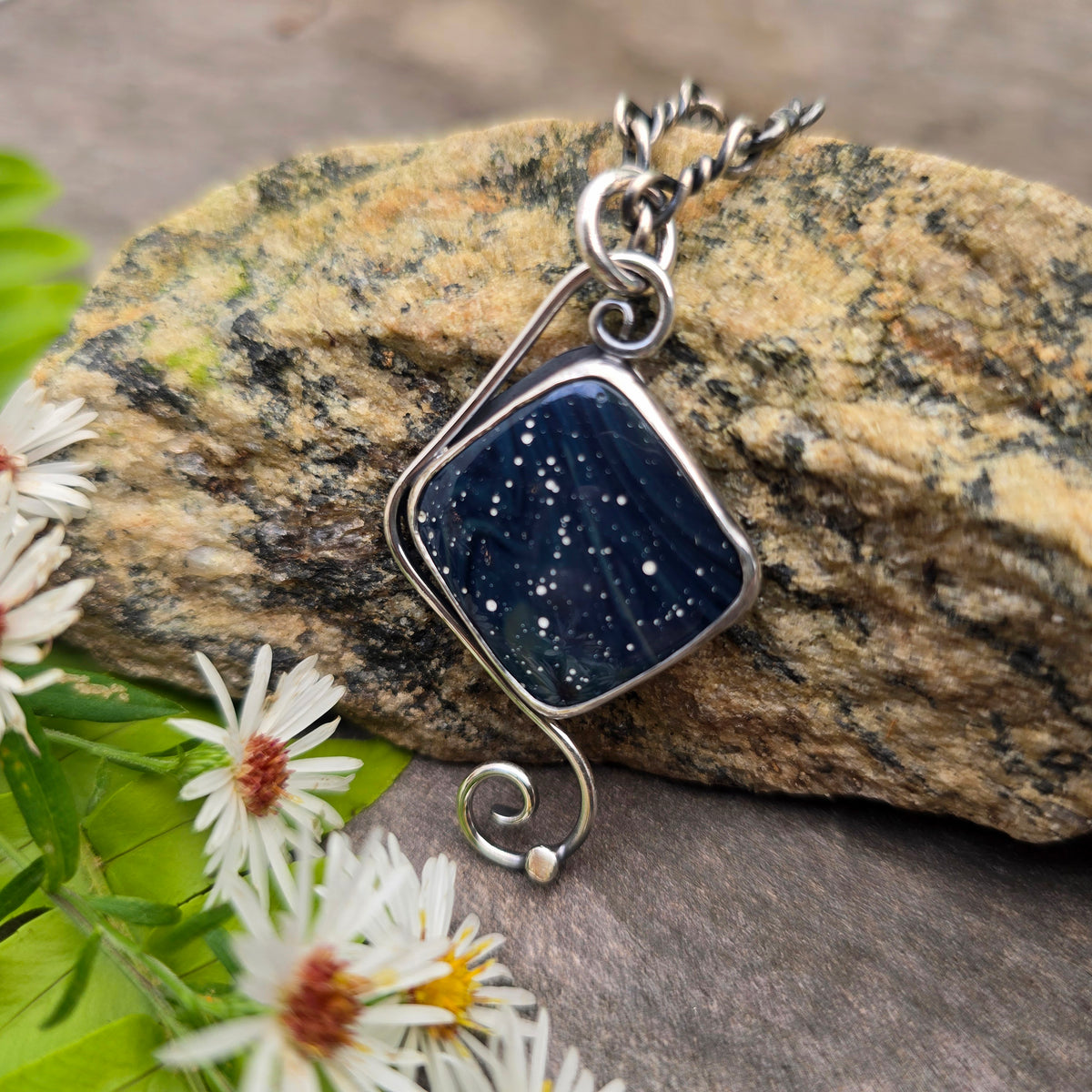 Blue Leland Windswept Sterling Silver Pendant