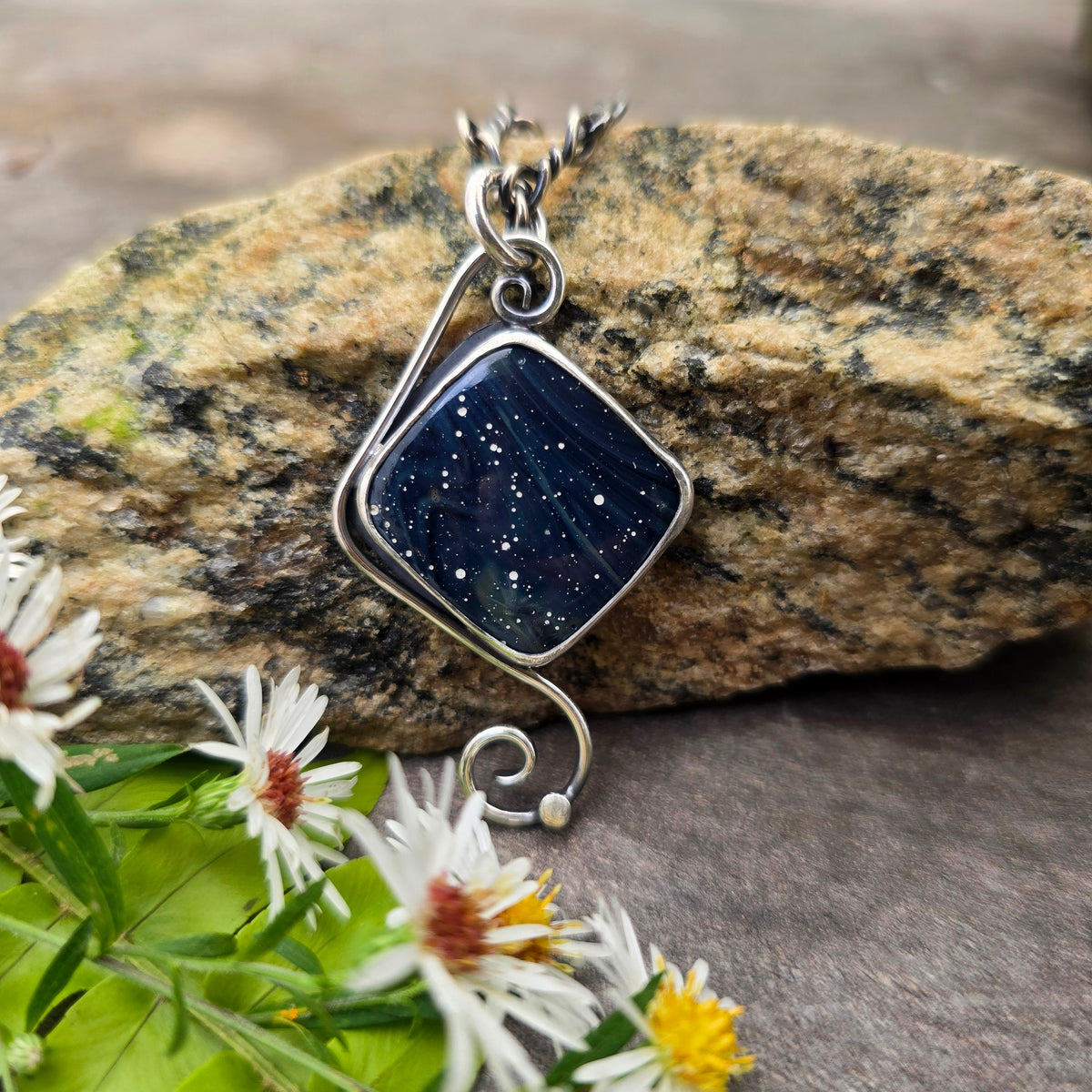 Blue Leland Windswept Sterling Silver Pendant