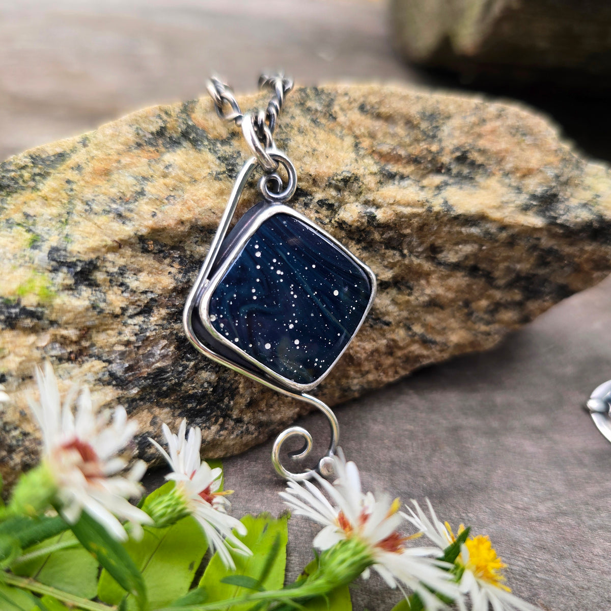 Blue Leland Windswept Sterling Silver Pendant