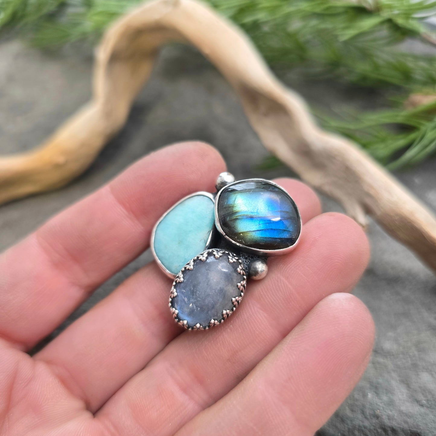 Boulder Ridge Blues Sterling Silver Statement Ring