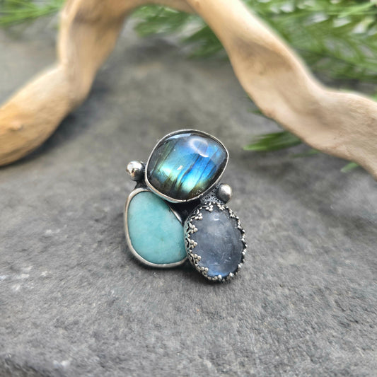 Boulder Ridge Blues Sterling Silver Statement Ring