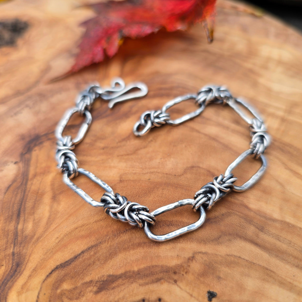 Byzantine & Heavy Paperclip Sterling Silver Chain Link Bracelet