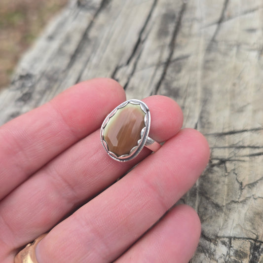 Imperial Jasper Hand-Forged Sterling Silver Ring