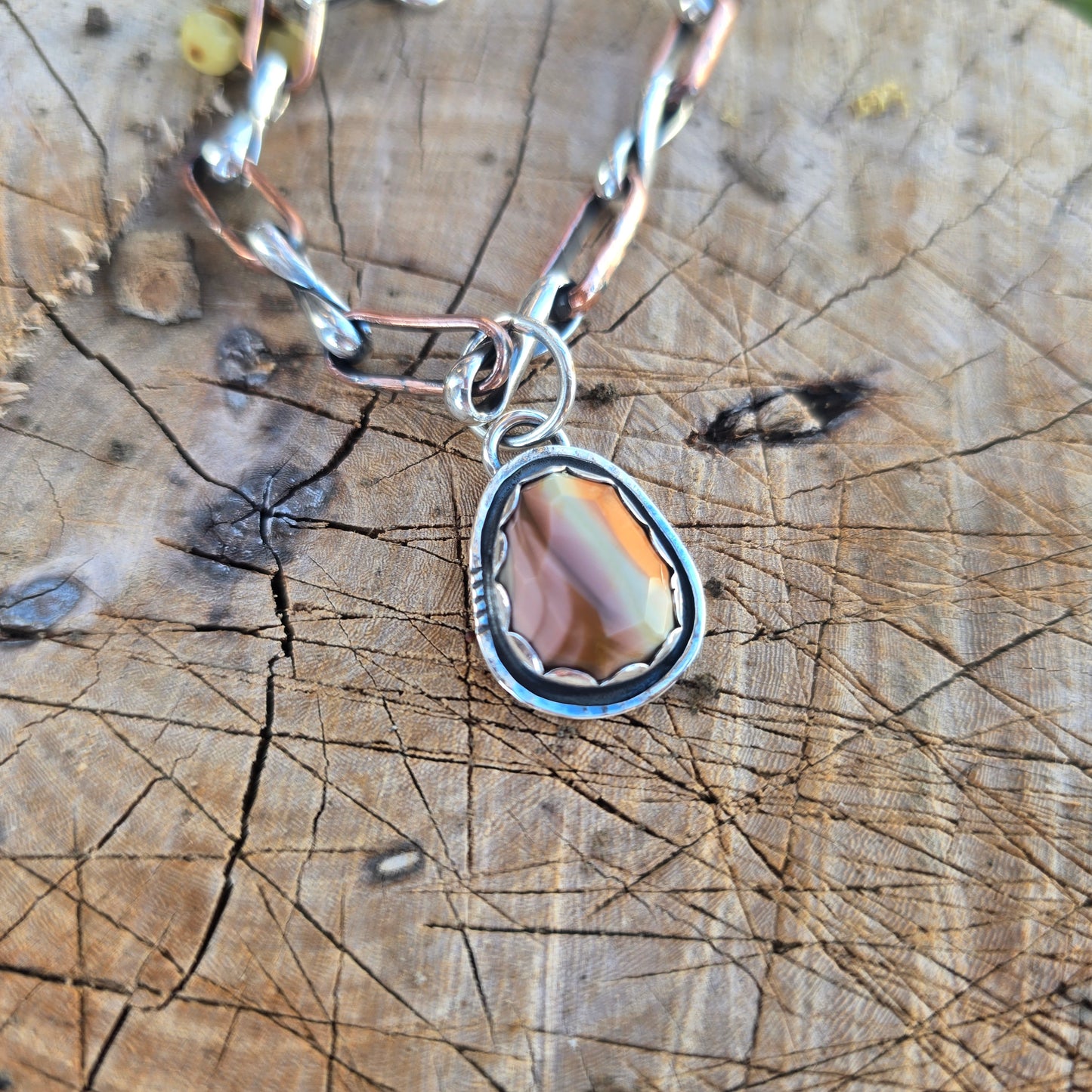 Earthy Imperial Jasper Pendant (One of a Kind) — 1.25″ Length