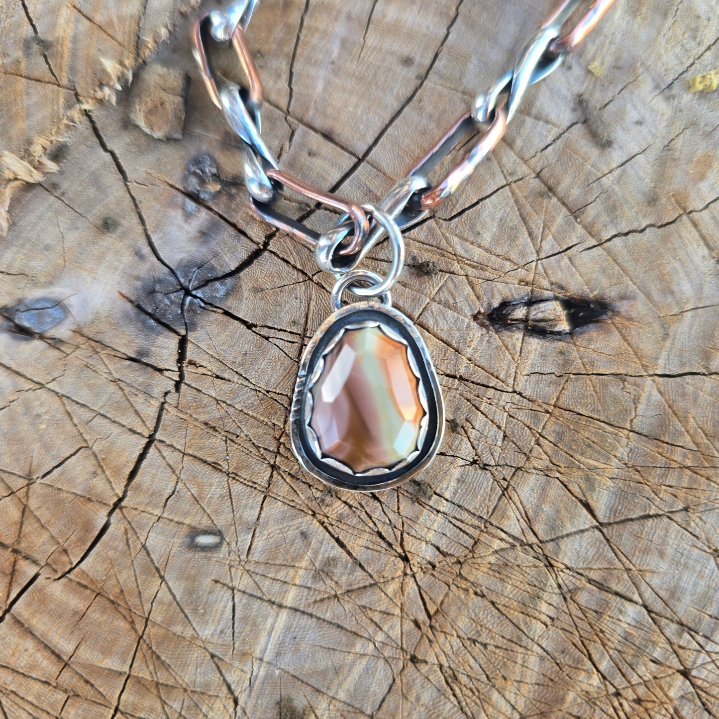 Earthy Imperial Jasper Pendant (One of a Kind) — 1.25″ Length