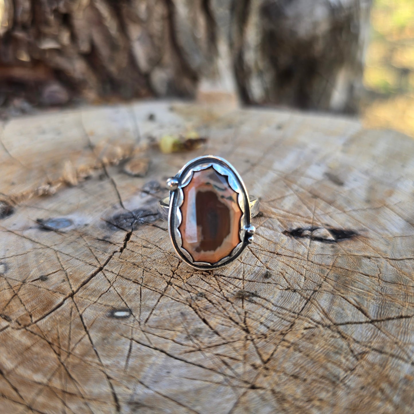 Imperial Jasper Single Shank Ring (One of a Kind) — Size 7