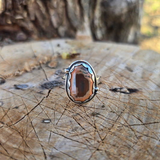 Imperial Jasper Single Shank Ring (One of a Kind) — Size 7