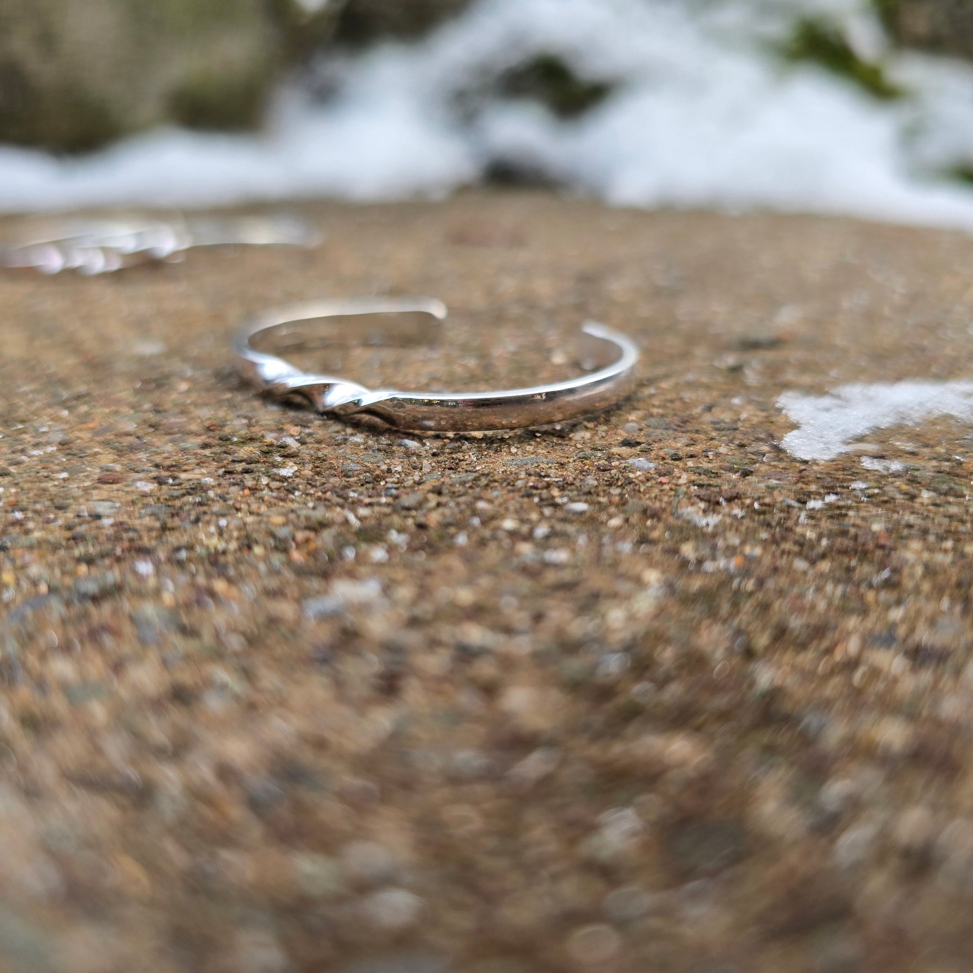 sterling silver baby bracelet with twist