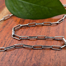 Load image into Gallery viewer, handmade sterling silver paperclip chain
