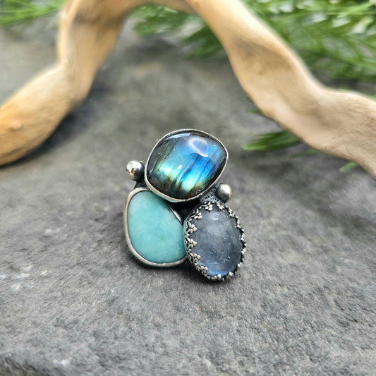 Boulder Ridge Blues Sterling Silver Statement Ring