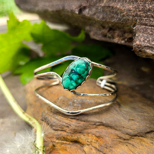 Malachite Wave Cuff