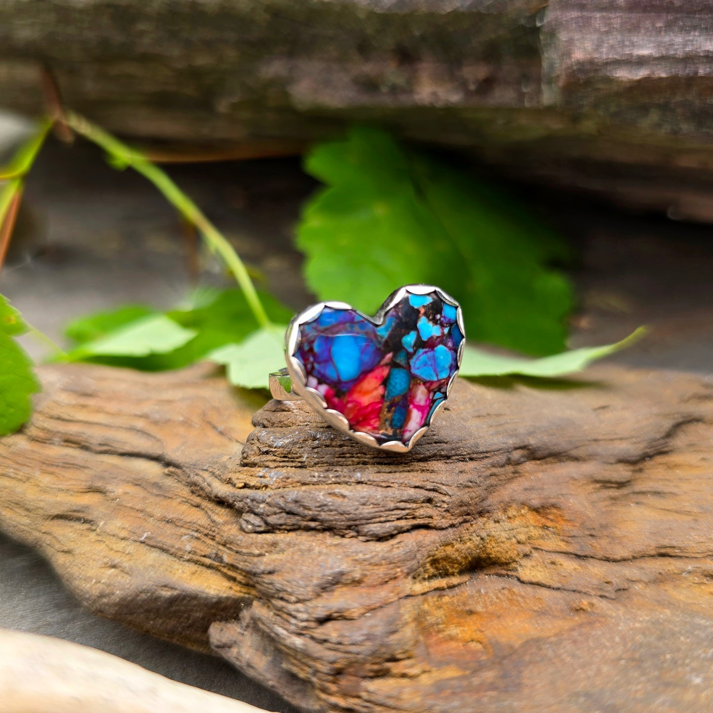 Mohave Heart Hand-Forged Sterling Silver Ring