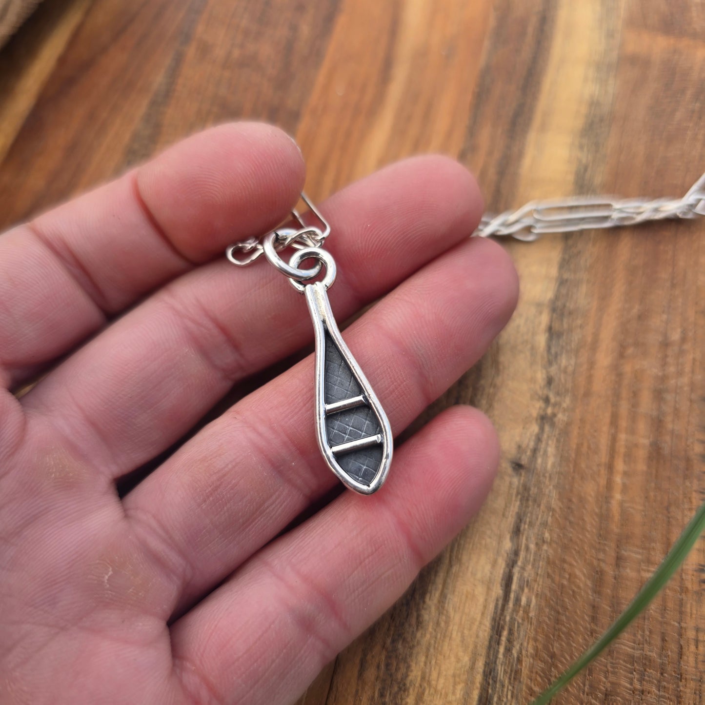 sterling silver snowshoe bracelet