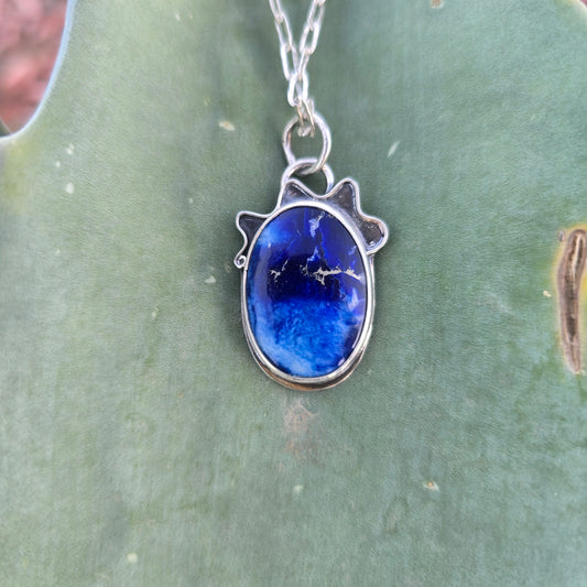 One-of-a-Kind Blue Sodalite Pendant in Sterling Silver