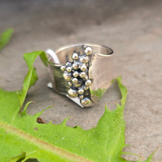 Pearl Ridge Rings — Sterling Silver Adjustable Band