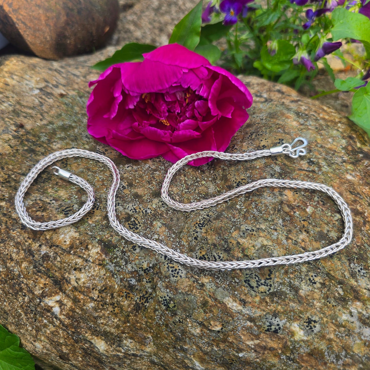 Foxtail Chain — Sterling Silver / Custom Length / 20g