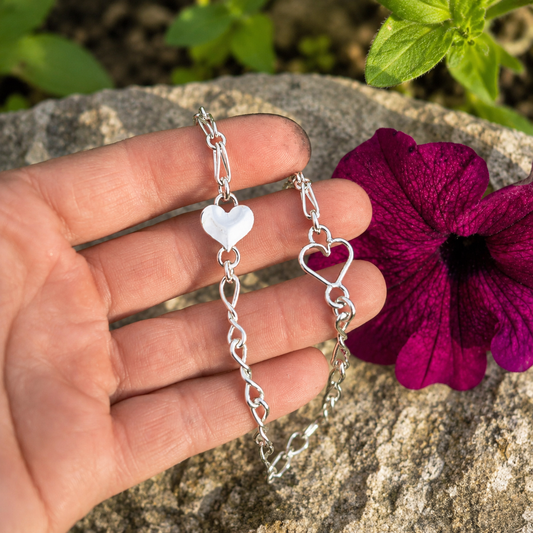 Mother - Daughter Heart Bracelet Set