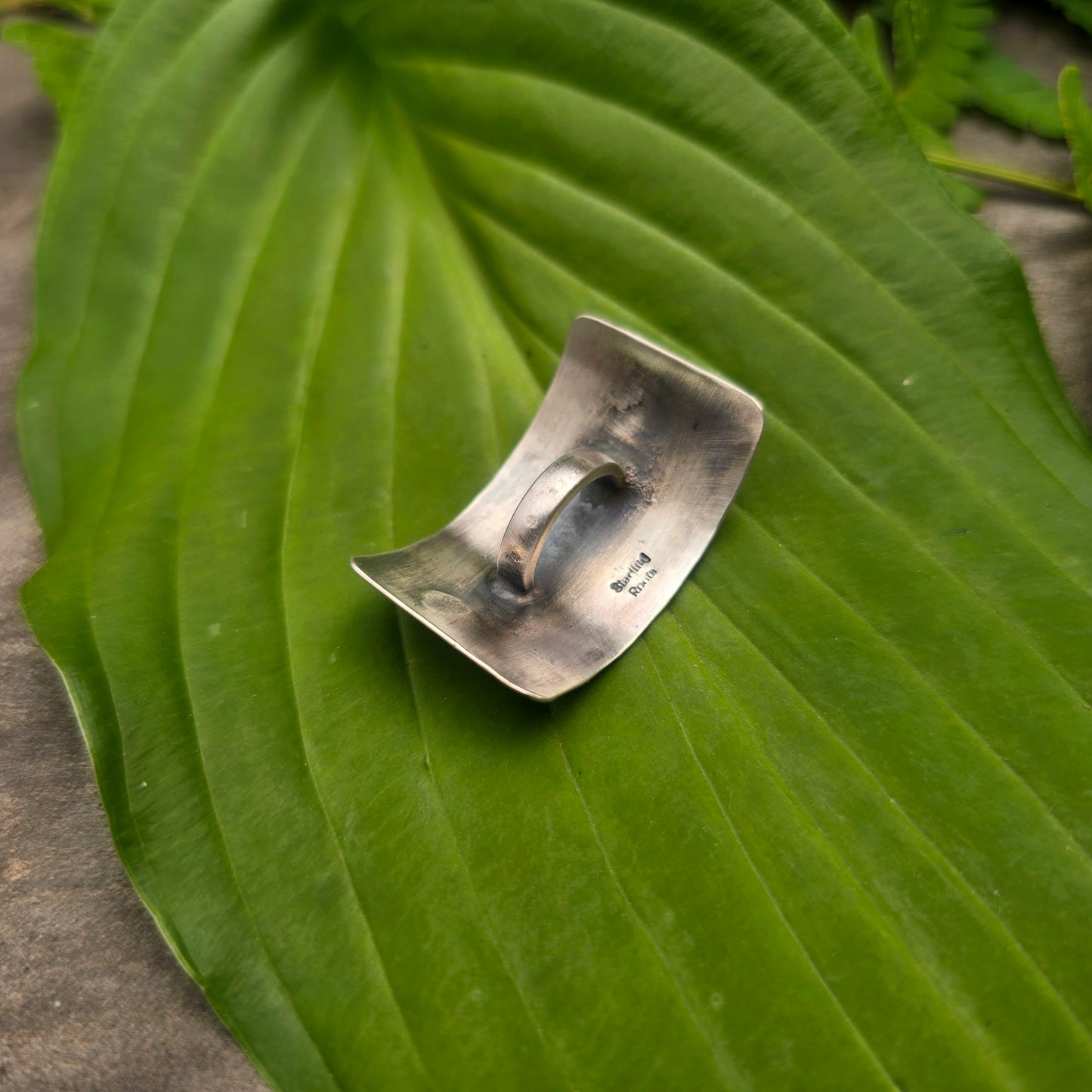 Honeycomb & Bee Hand-Forged Sterling Silver Hair Accessory