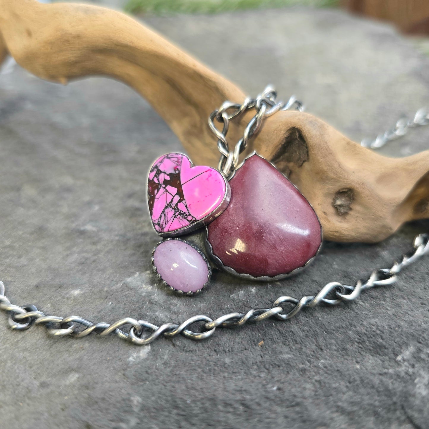 Boulder Ridge Pinks Sterling Silver Statement Pendant