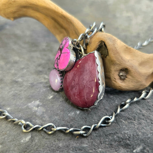 Boulder Ridge Pinks Sterling Silver Statement Pendant