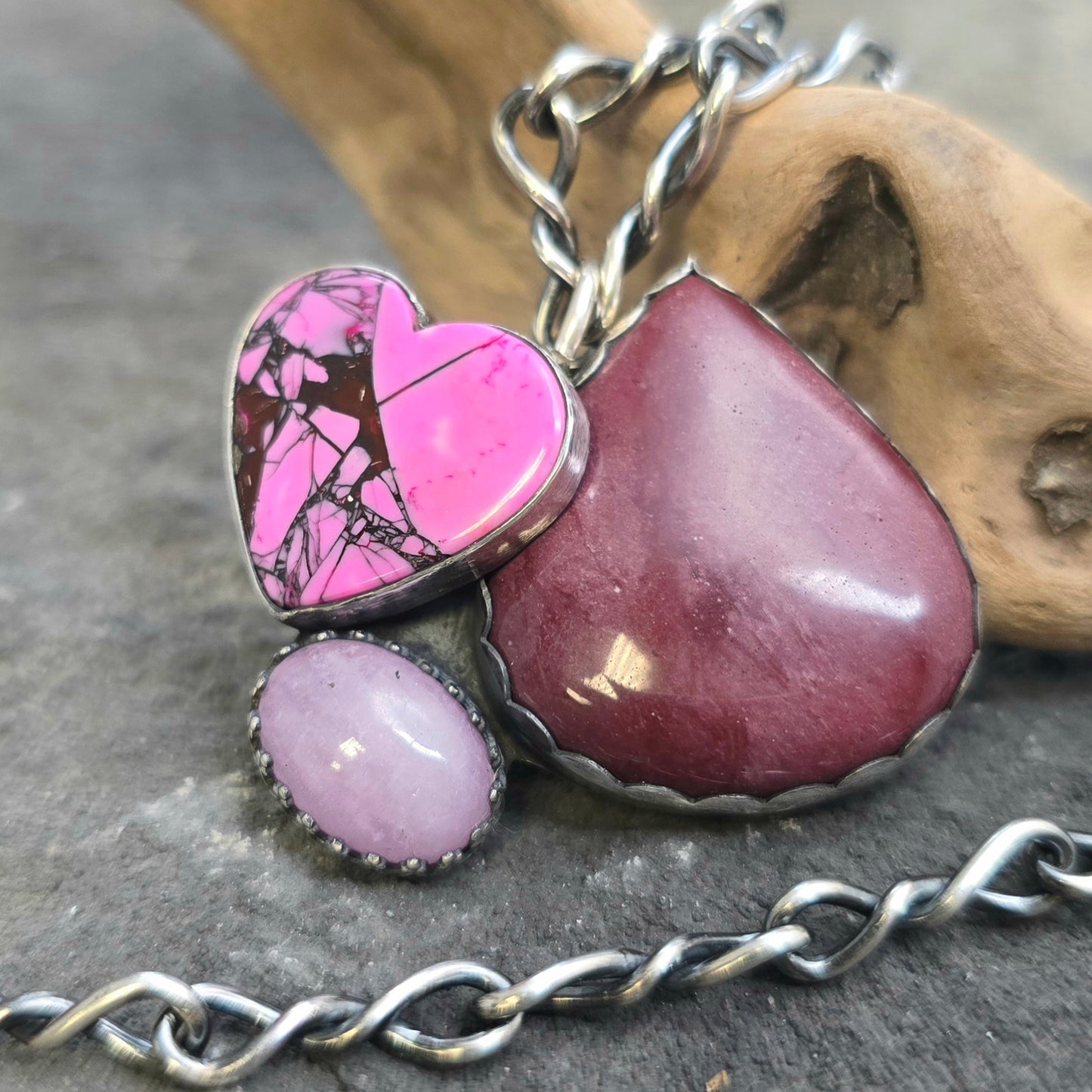 Boulder Ridge Pinks Sterling Silver Statement Pendant