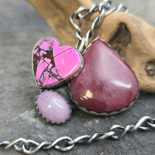 Boulder Ridge Pinks Sterling Silver Statement Pendant