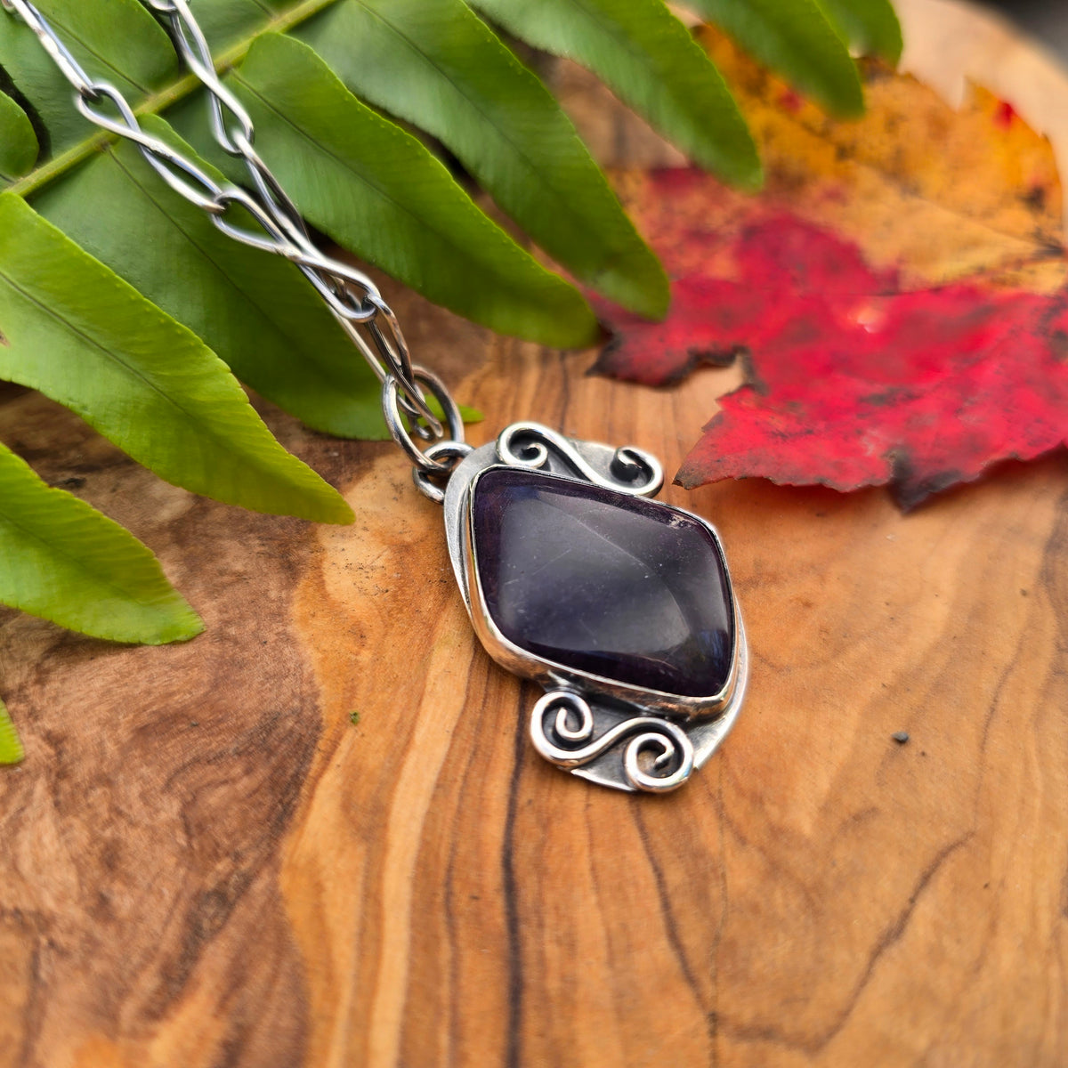 Tiffany Jasper Swirl Sterling Silver Pendant