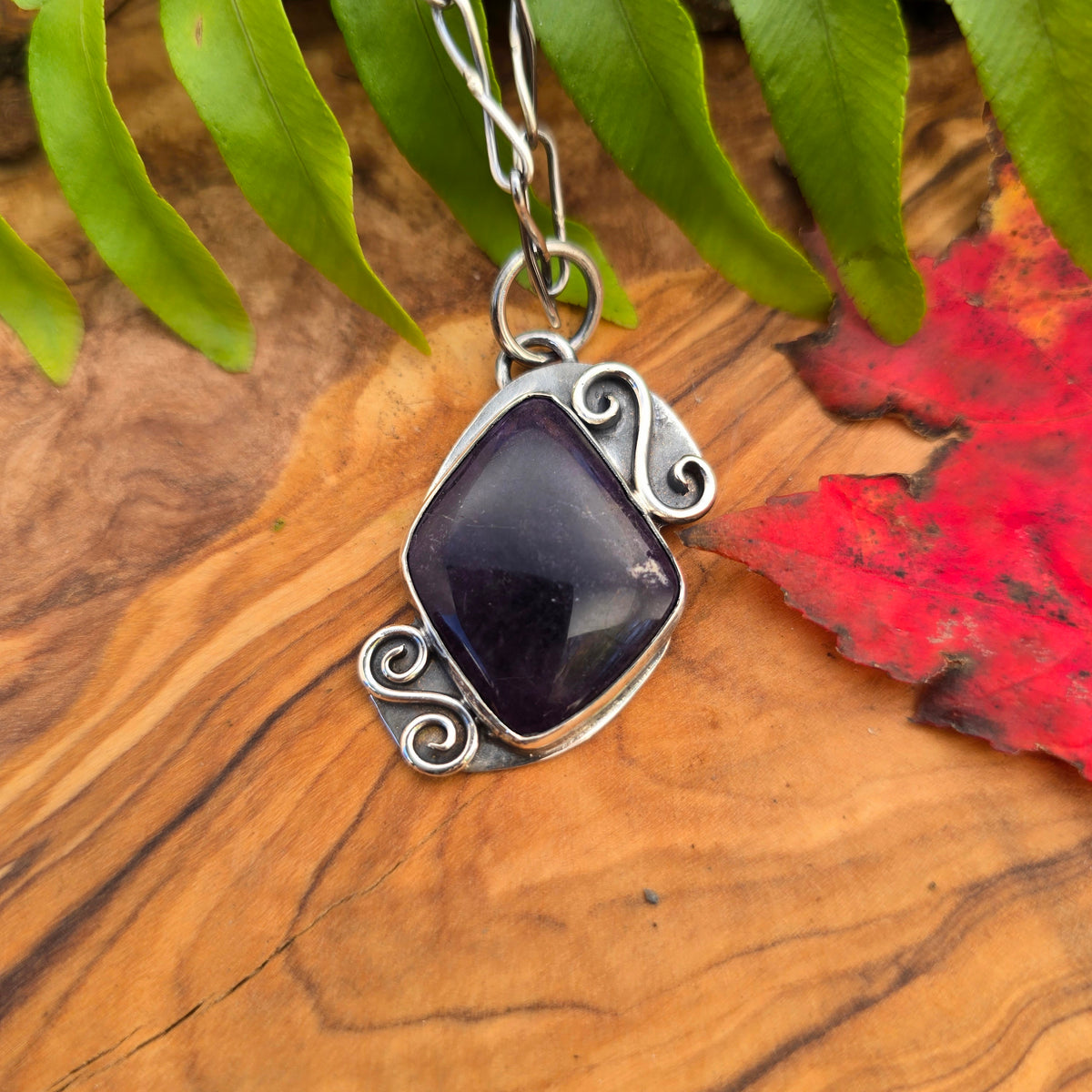 Tiffany Jasper Swirl Sterling Silver Pendant