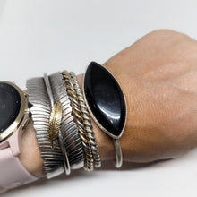 Load image into Gallery viewer, Black Onyx Marquise Cuff
