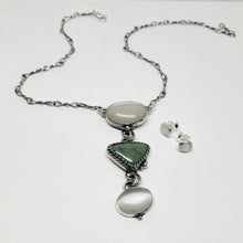 Load image into Gallery viewer, Royston Turquoise and Cats Eye Necklace
