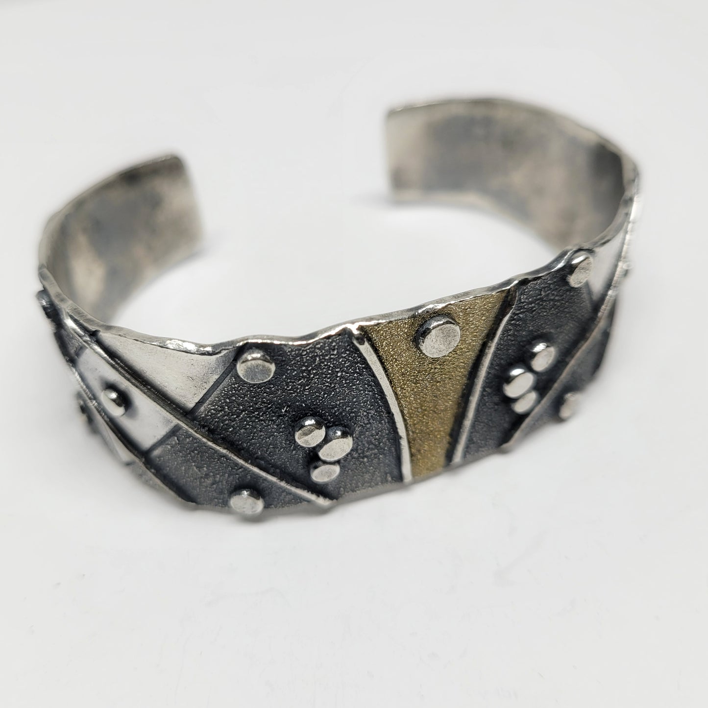 Oro River Argentium and 18k Gold Cuff