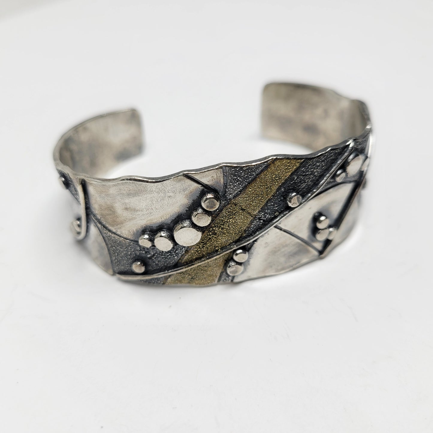 Oro River Argentium and 18k Gold Cuff