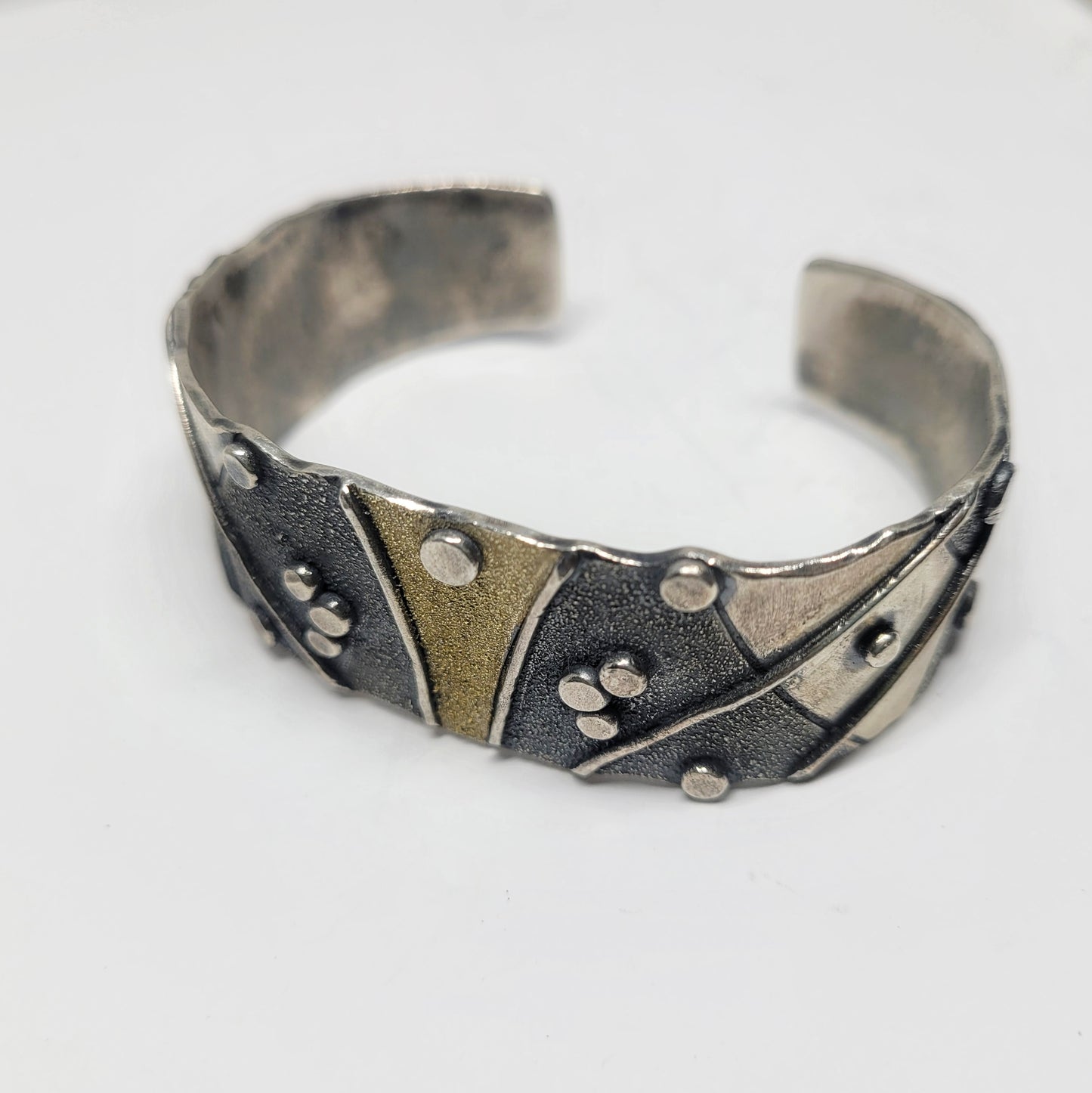 Oro River Argentium and 18k Gold Cuff