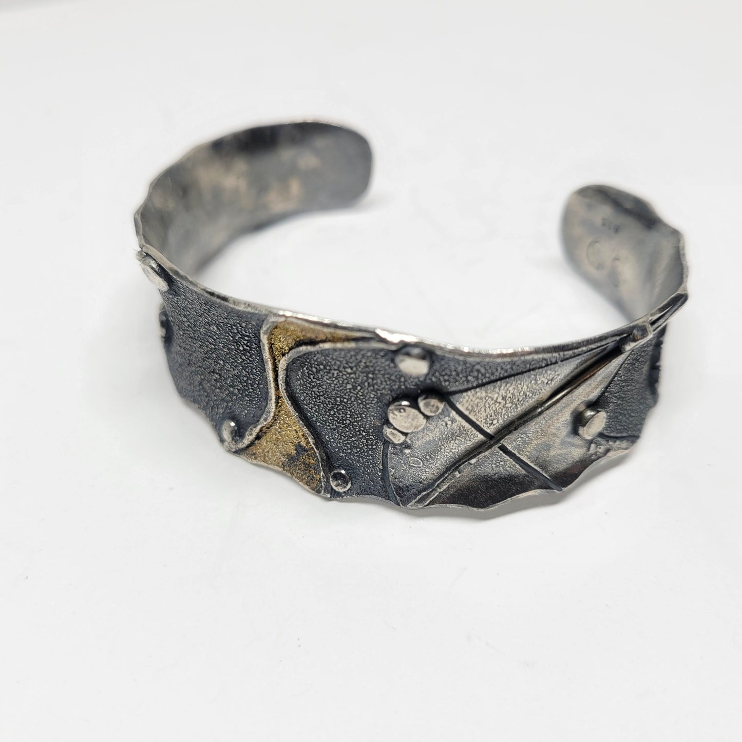 Oro River Argentium and 18k Gold Cuff
