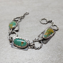 Load image into Gallery viewer, Tyrone Turquoise Chain Link Bracelet
