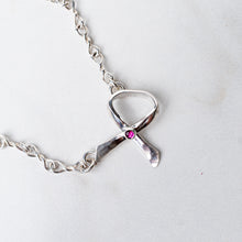 Load image into Gallery viewer, Pink Ribbon Necklace
