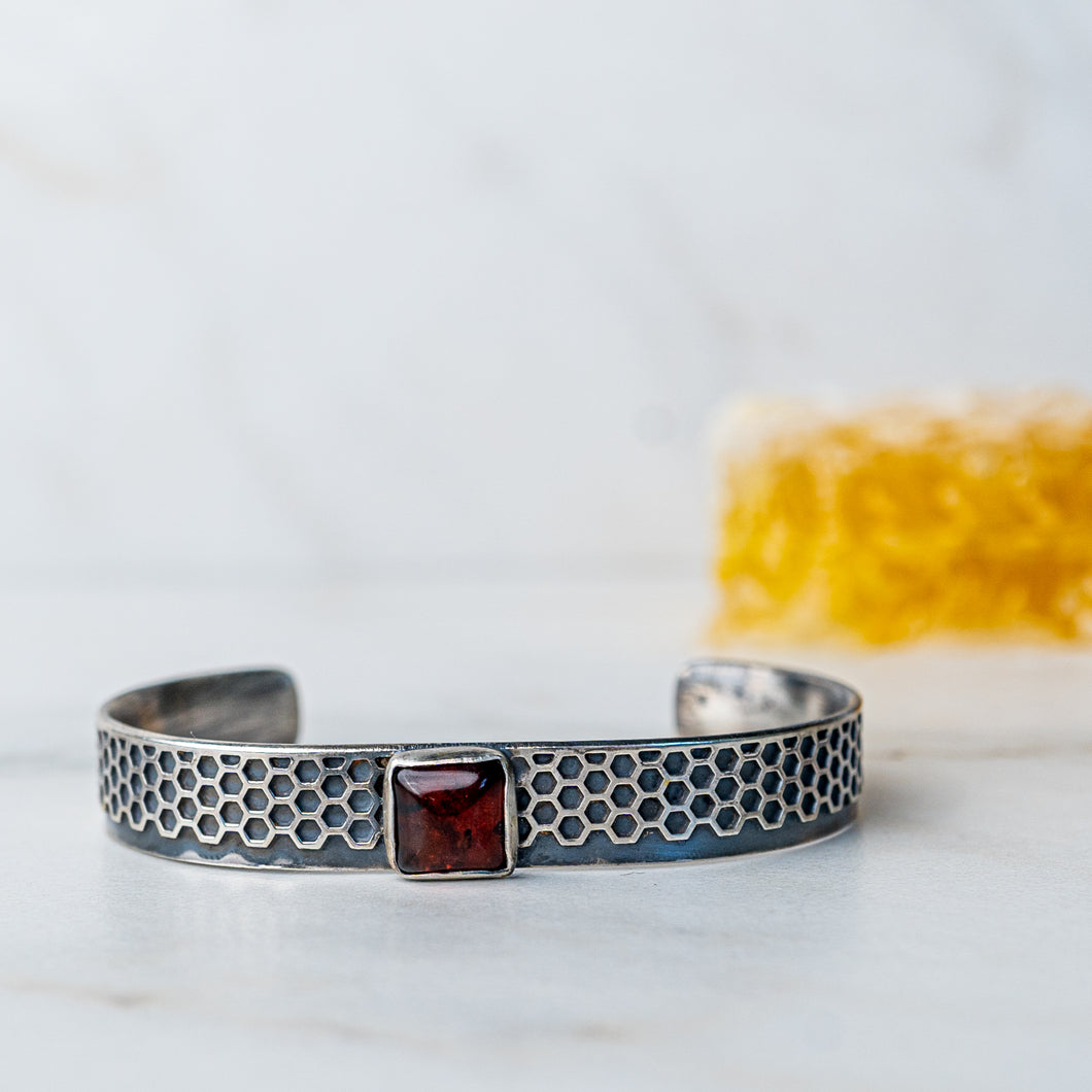 Honeycomb and Amber Cuffs