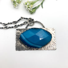 Load image into Gallery viewer, Faceted Striped Agate Pendant
