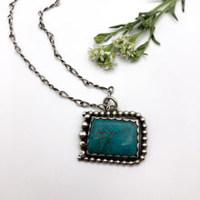 Load image into Gallery viewer, Rectangle Turquoise Pendant
